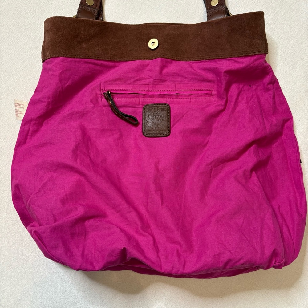 Lucky Brand Trippin Out Butterfly Multi Canvas Suede Tote Bag. - Picture 13 of 16